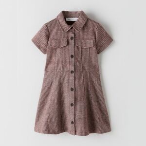 ZARA Kids Plaid Shirt Dress